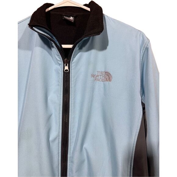 Women's Blue The North Face Soft Shell Summit Series Lined Zip Up Jacket Size La - Picture 3 of 7
